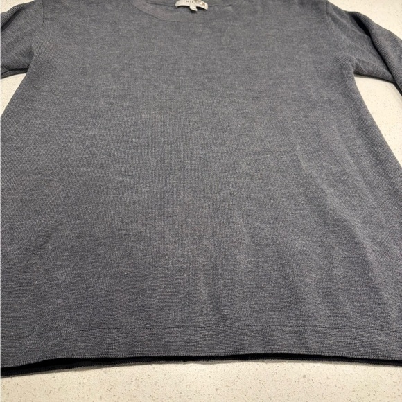 MILLY 100% Wool Gray Crewneck Sweater, Size L - Picture 2 of 9